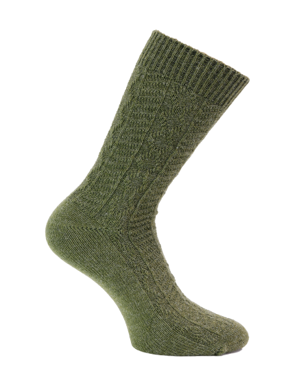 Socke uni loden