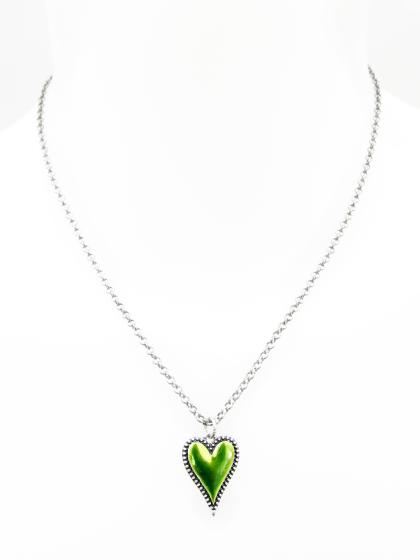 Collier Herz bemalt Kette