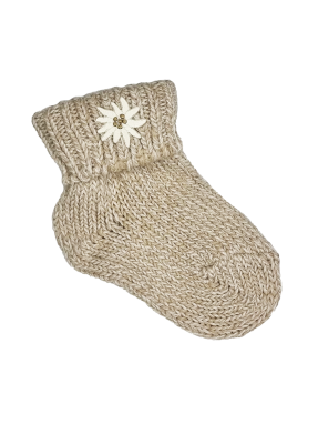 Babysocke beige mit EW