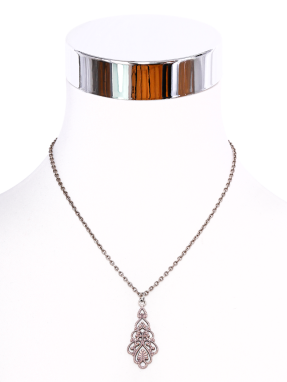 Collier Retroblatt bemalt